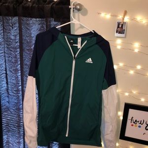 Adidas colorblock windbreaker